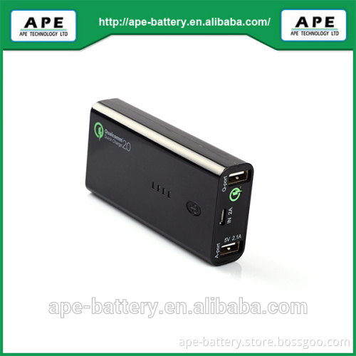 Small volume protable power bank with Qualcomm Quick Charge 2.0